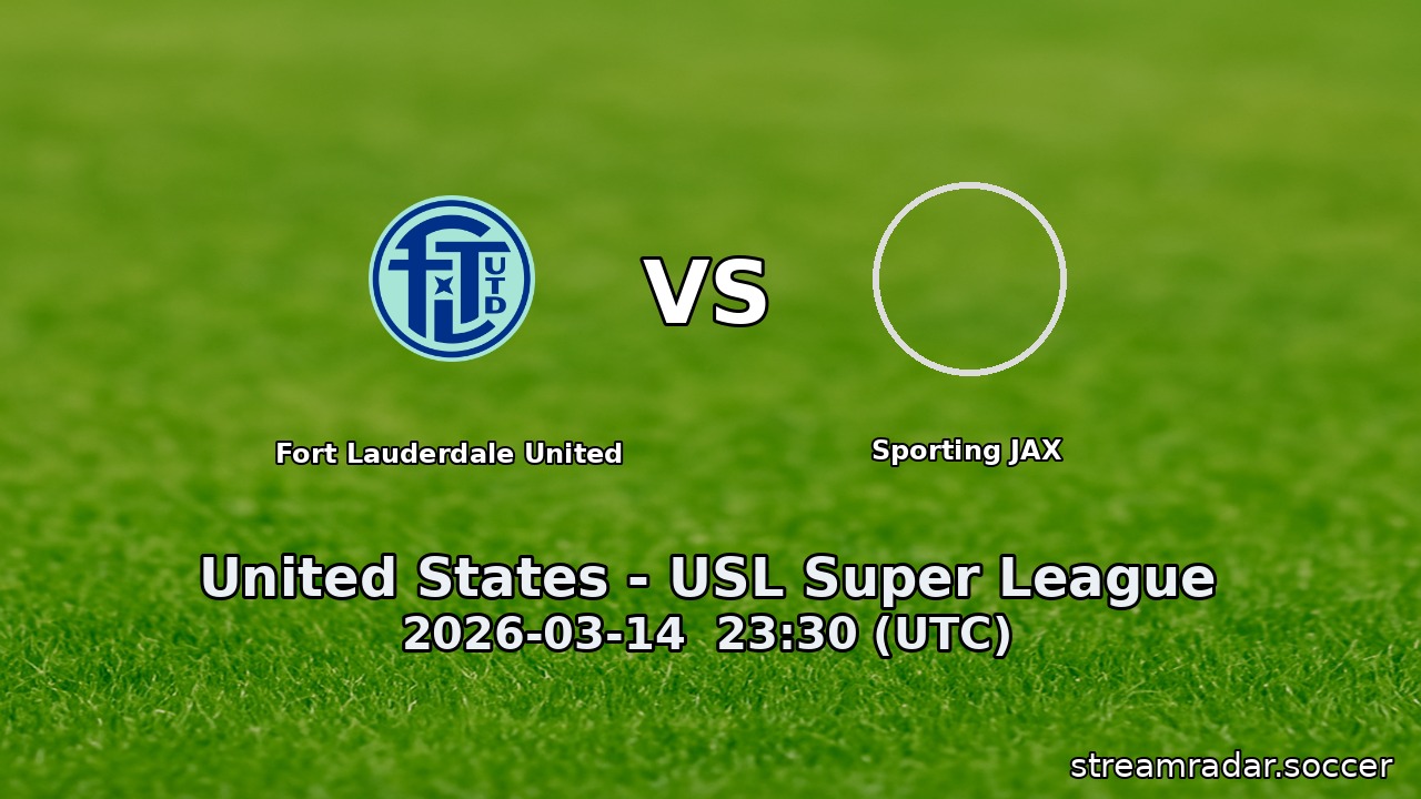 Fort Lauderdale United vs Sporting JAX