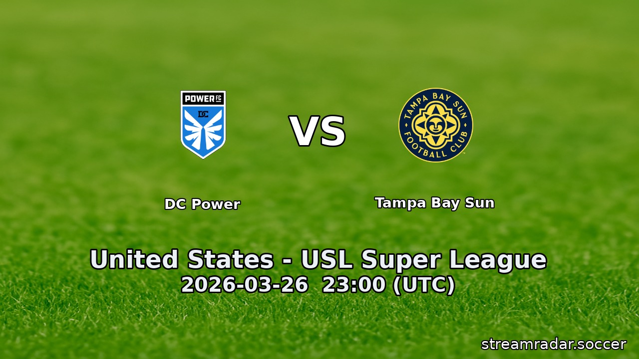 DC Power vs Tampa Bay Sun