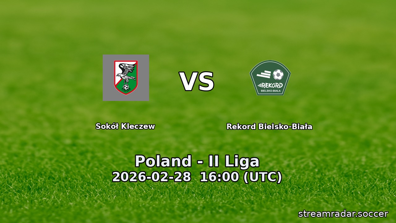 Sokół Kleczew vs Rekord Bielsko-Biała