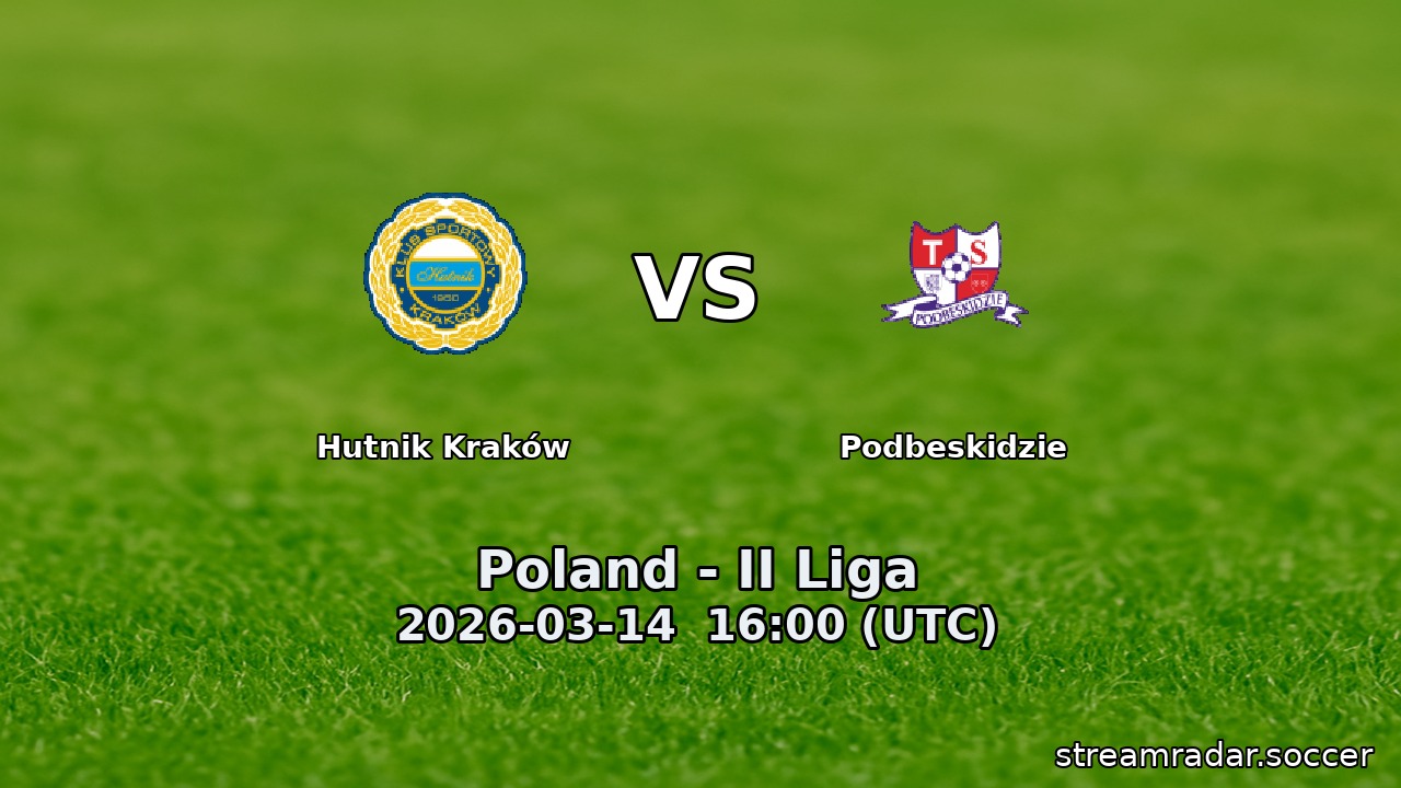 Hutnik Kraków vs Podbeskidzie