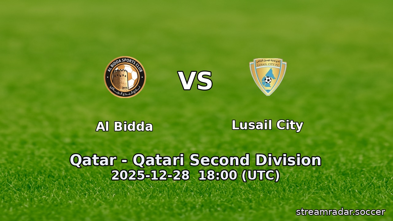 Al Bidda vs Lusail City