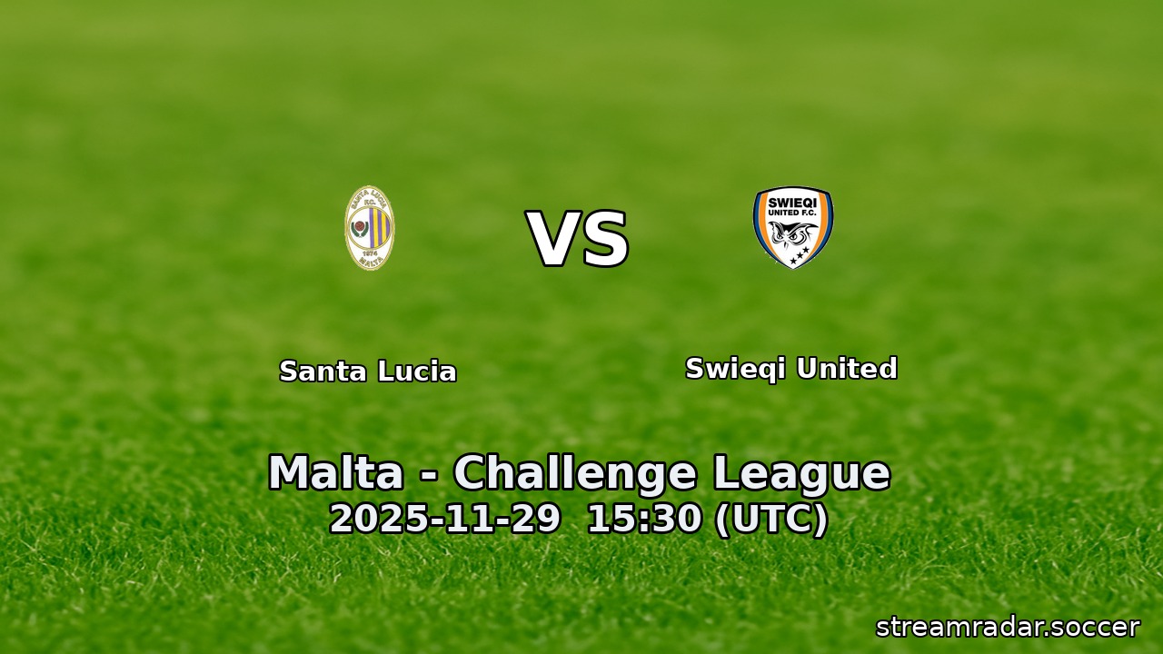 Santa Lucia vs Swieqi United