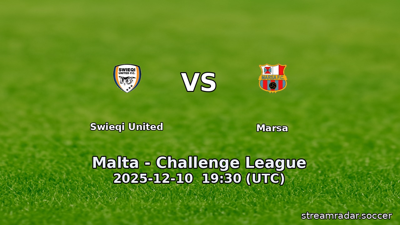 Swieqi United vs Marsa
