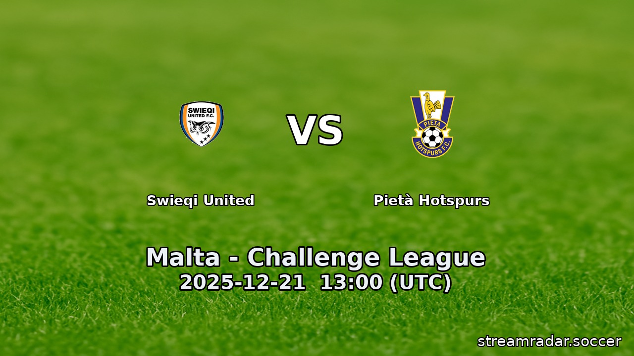 Swieqi United vs Pietà Hotspurs