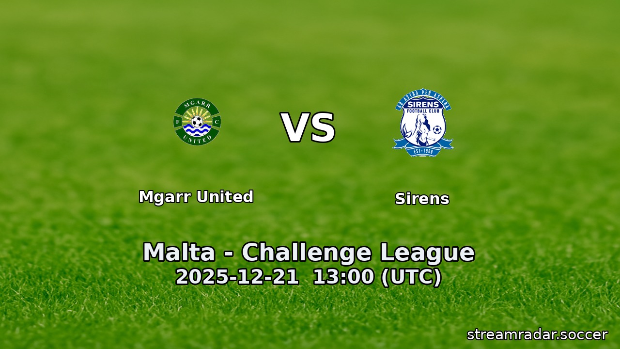 Mgarr United vs Sirens