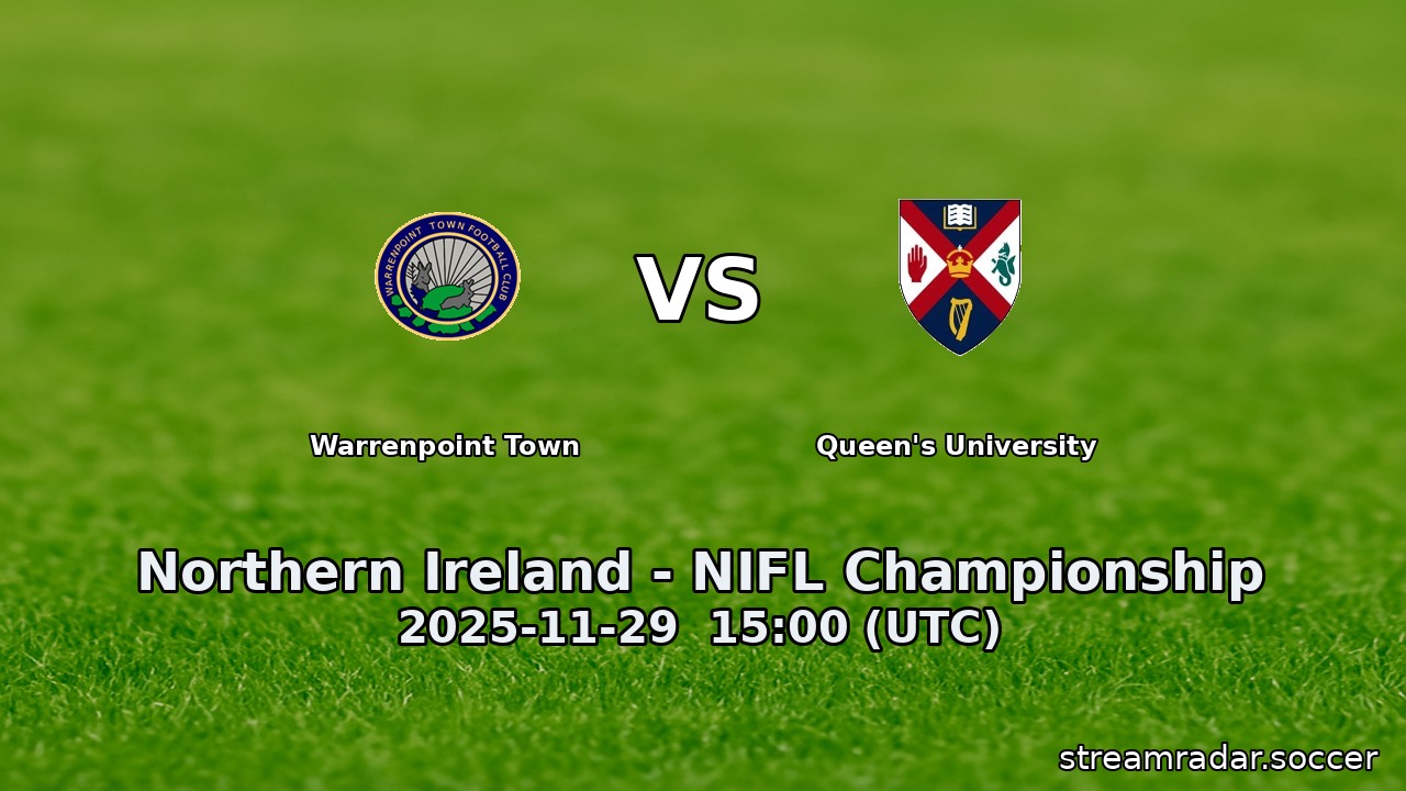 Warrenpoint Town vs Queen's University