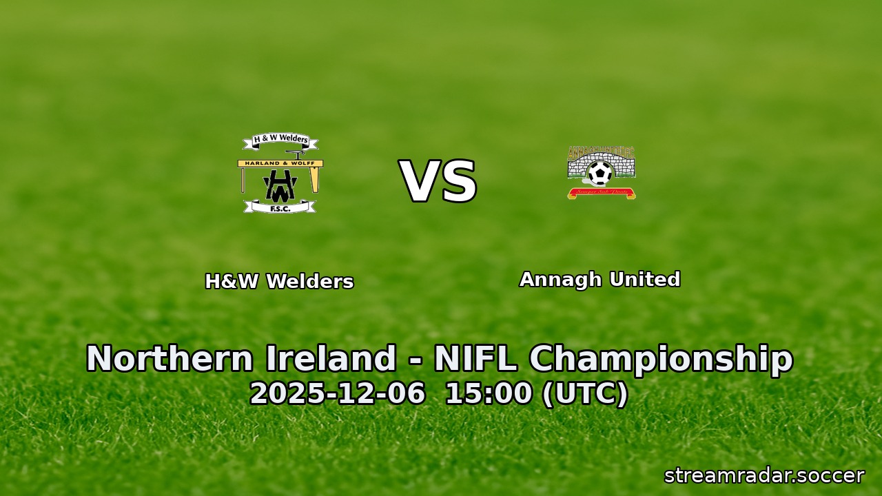 H&W Welders vs Annagh United