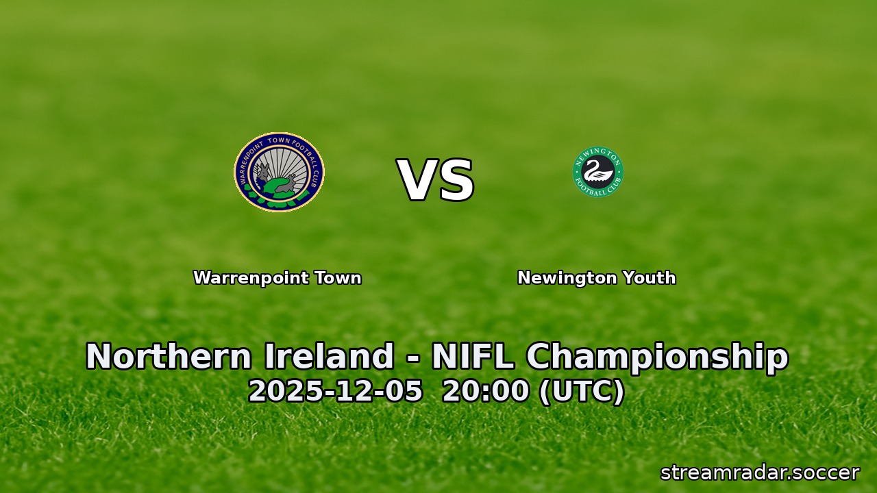 Warrenpoint Town vs Newington Youth