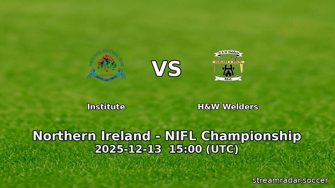 Institute vs H&W Welders