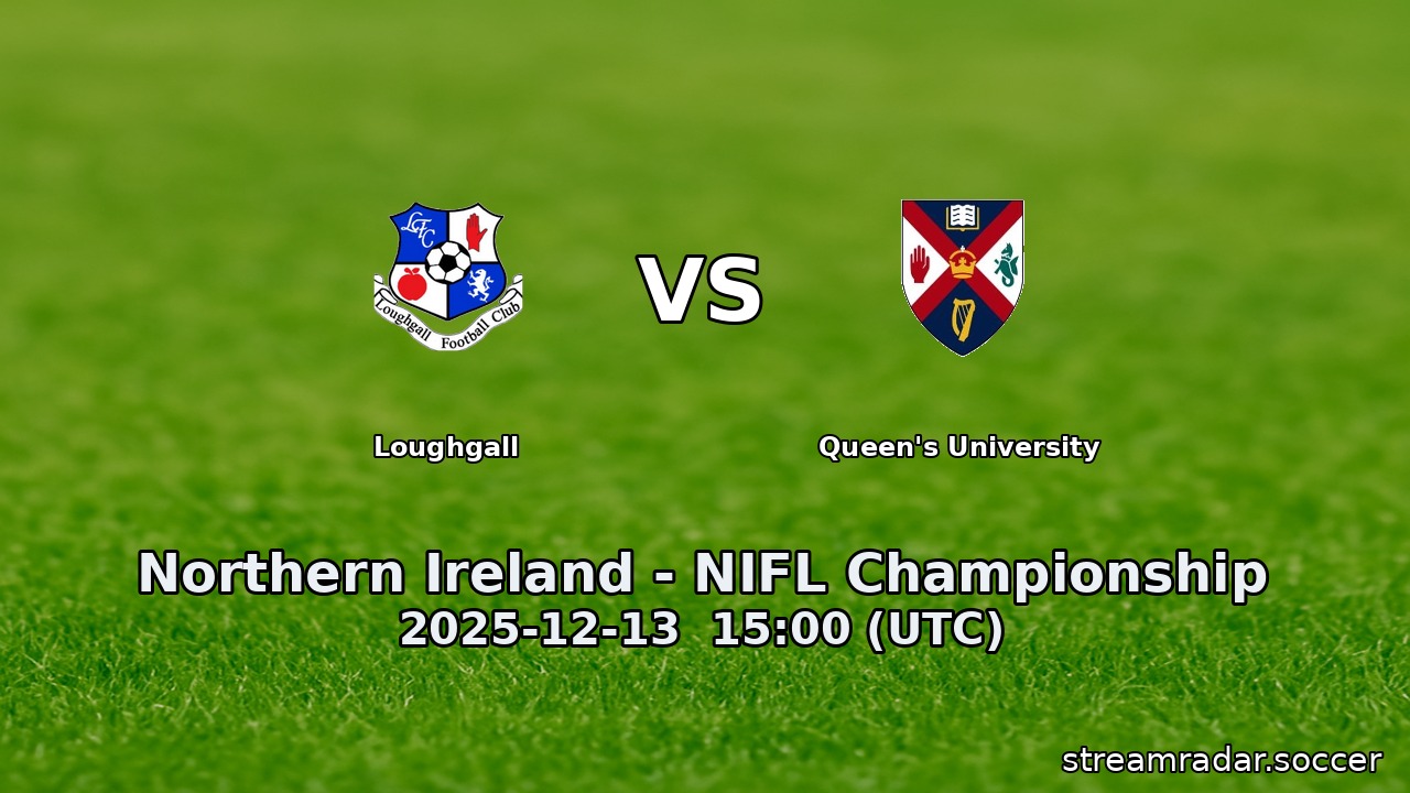 Loughgall vs Queen's University