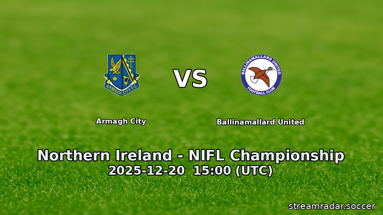 Armagh City vs Ballinamallard United