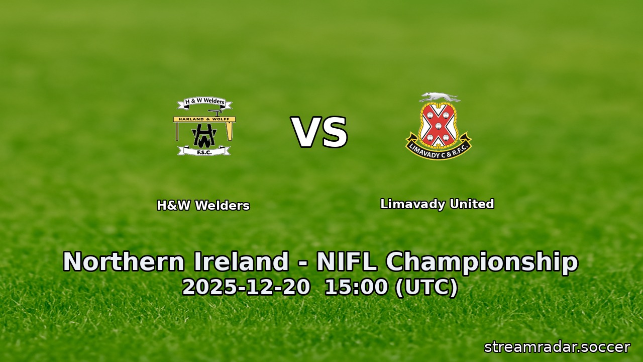 H&W Welders vs Limavady United