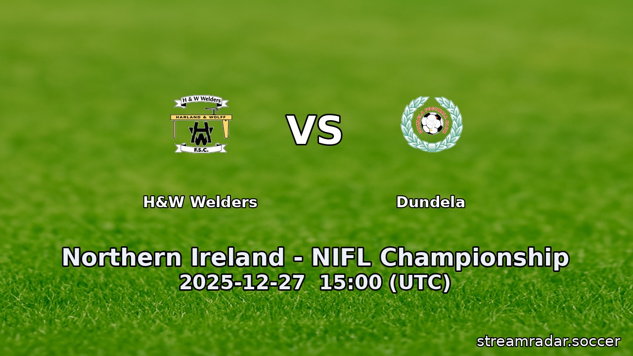 H&W Welders vs Dundela