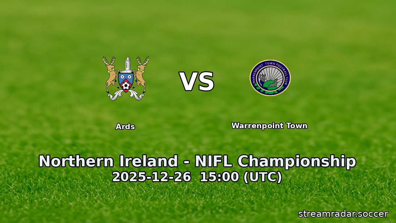 Ards vs Warrenpoint Town