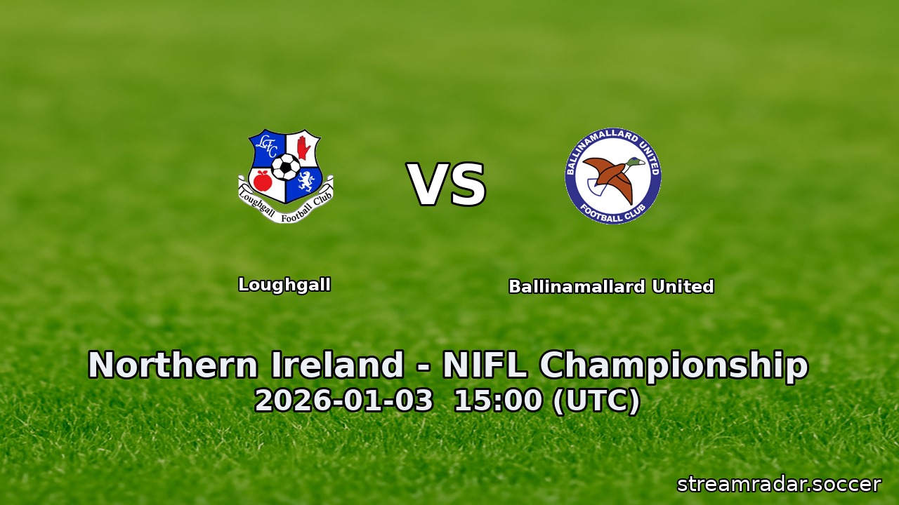 Loughgall vs Ballinamallard United
