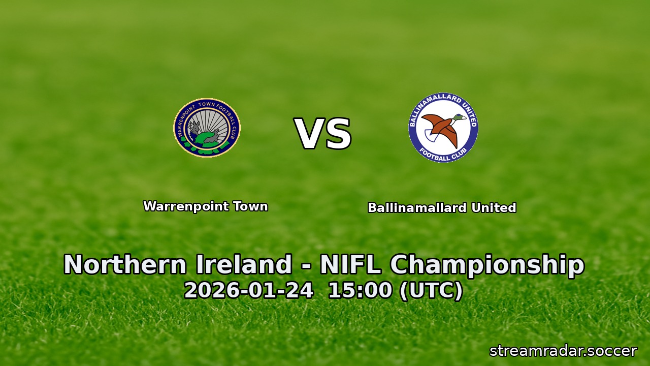 Warrenpoint Town vs Ballinamallard United