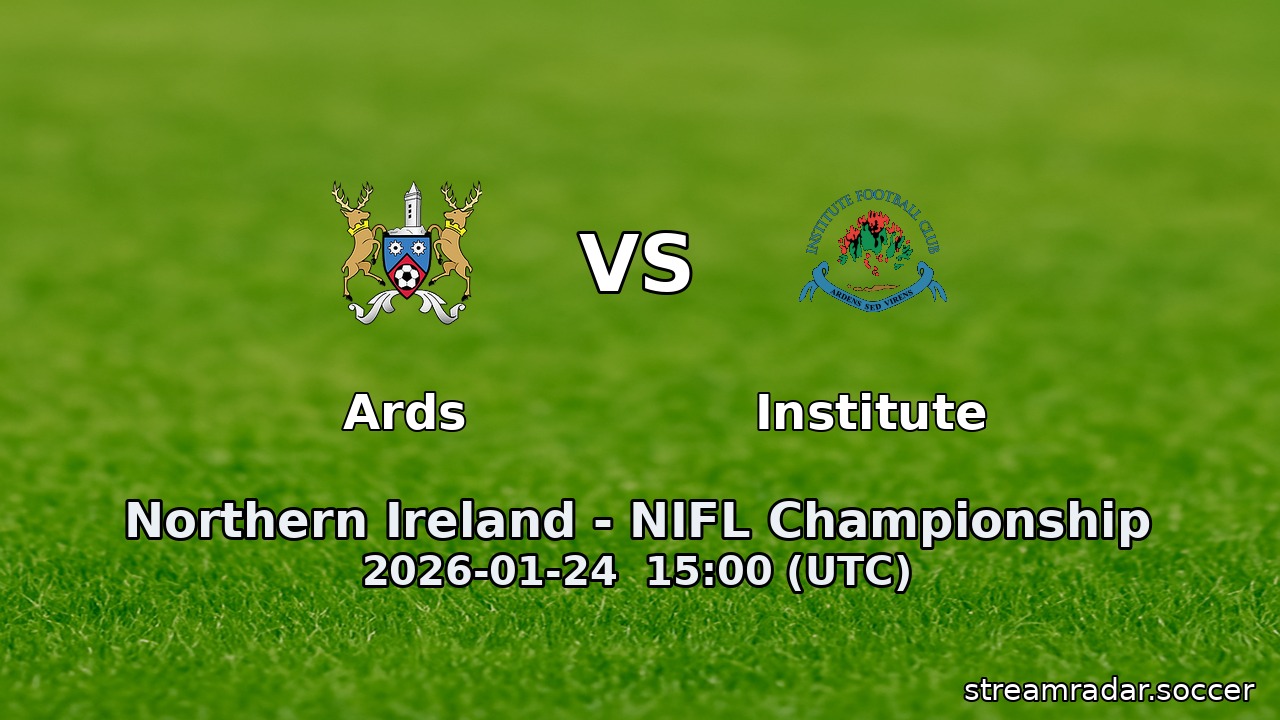 Ards vs Institute