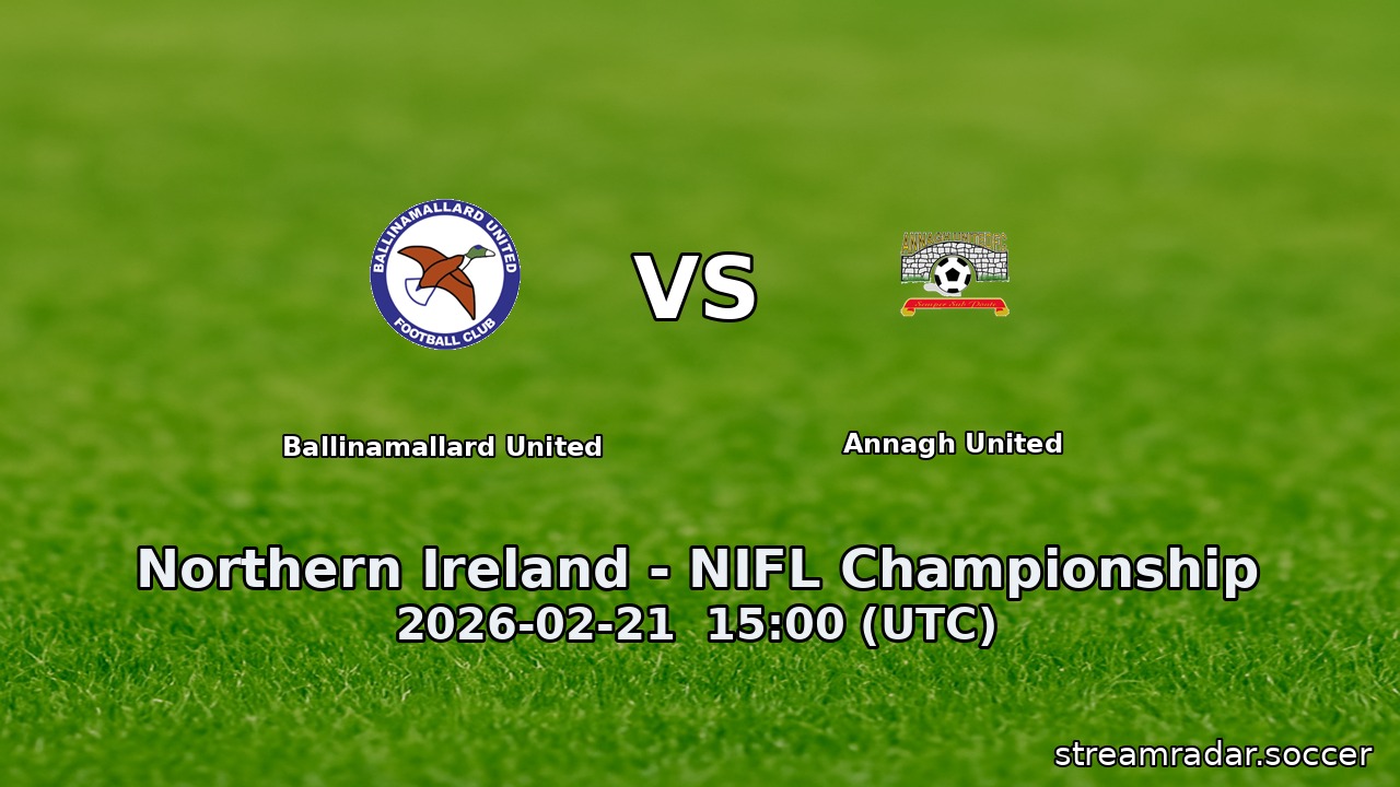 Ballinamallard United vs Annagh United