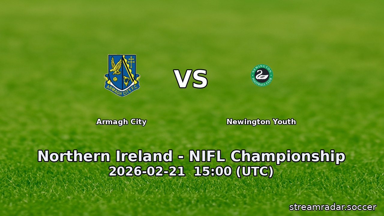Armagh City vs Newington Youth