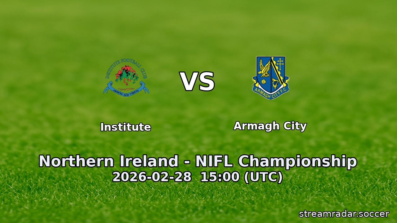 Institute vs Armagh City