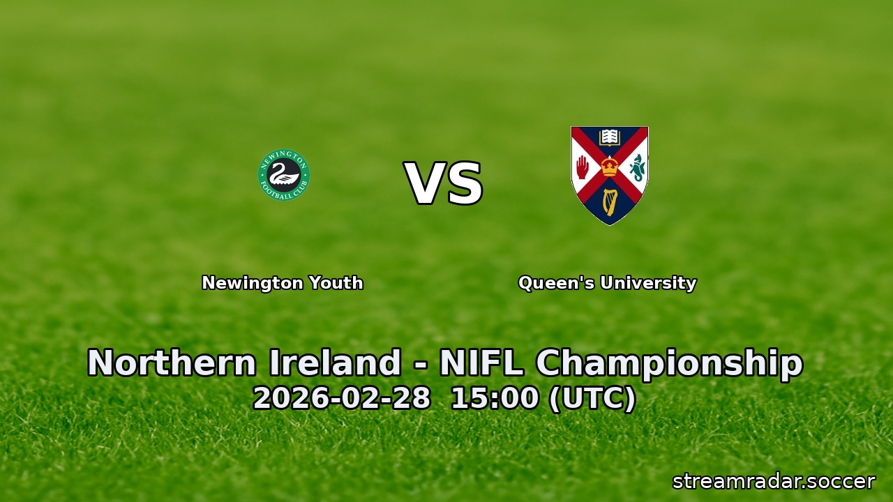 Newington Youth vs Queen's University