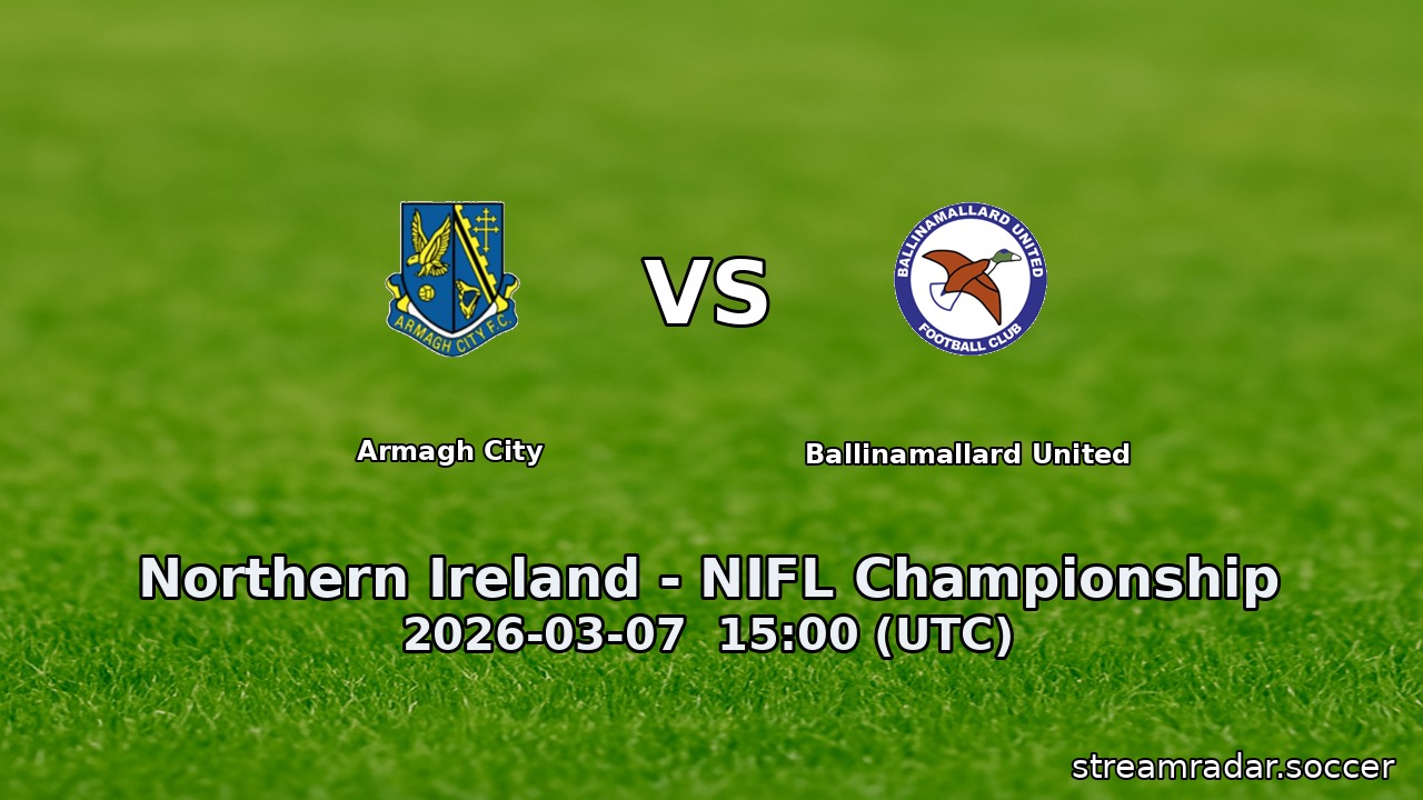 Armagh City vs Ballinamallard United