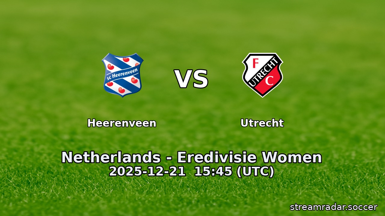 Heerenveen vs Utrecht