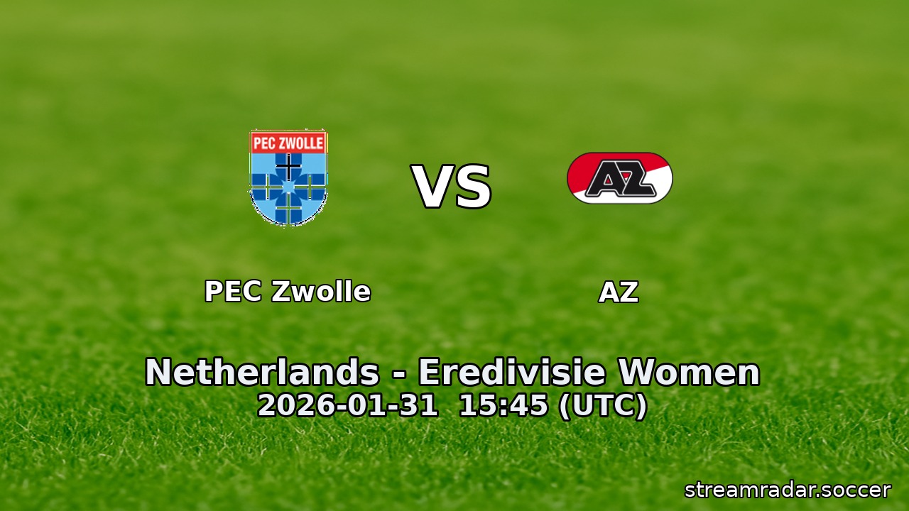 PEC Zwolle vs AZ