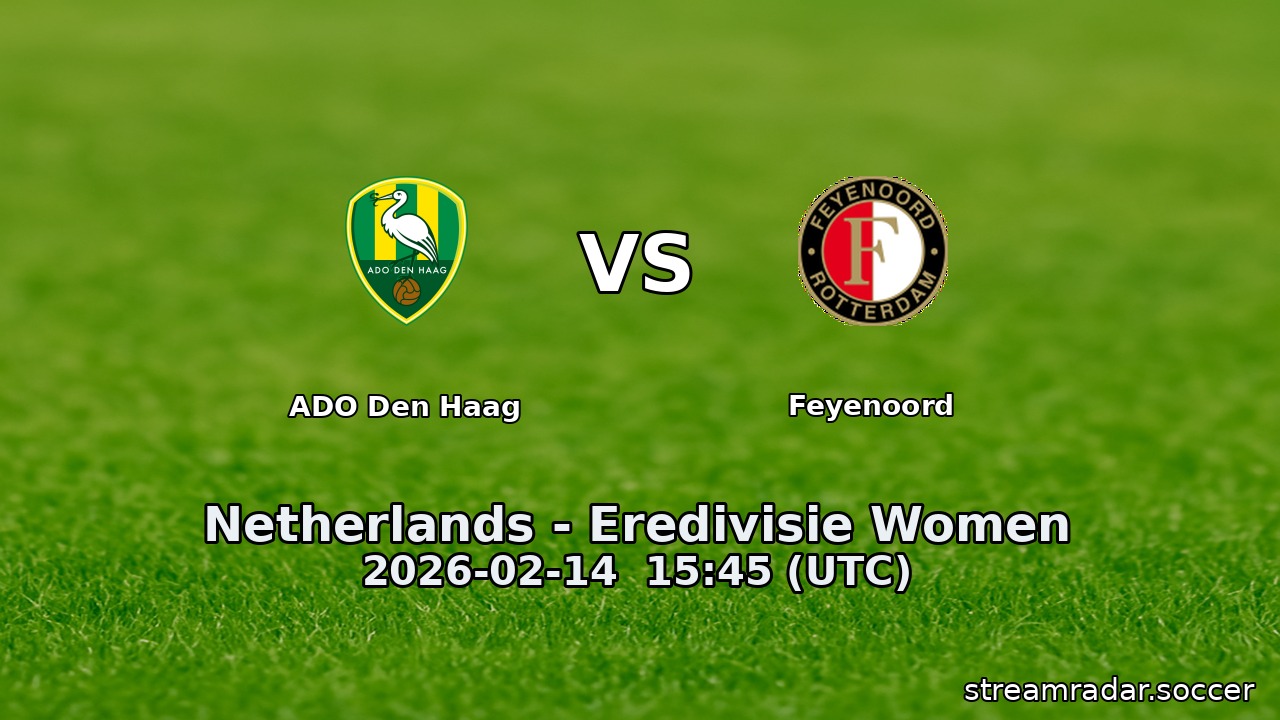 ADO Den Haag vs Feyenoord