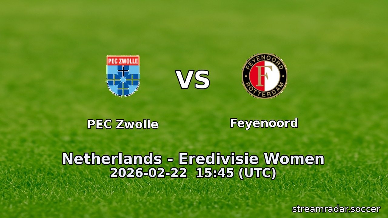 PEC Zwolle vs Feyenoord
