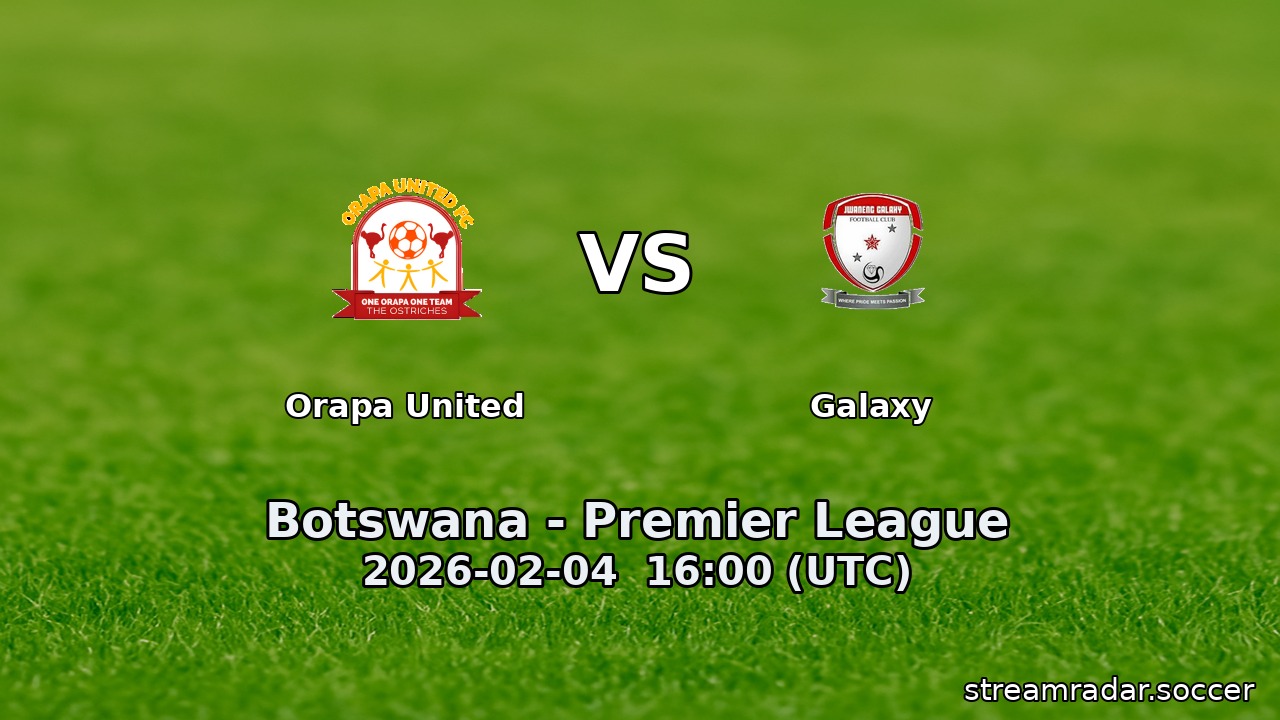Orapa United vs Galaxy