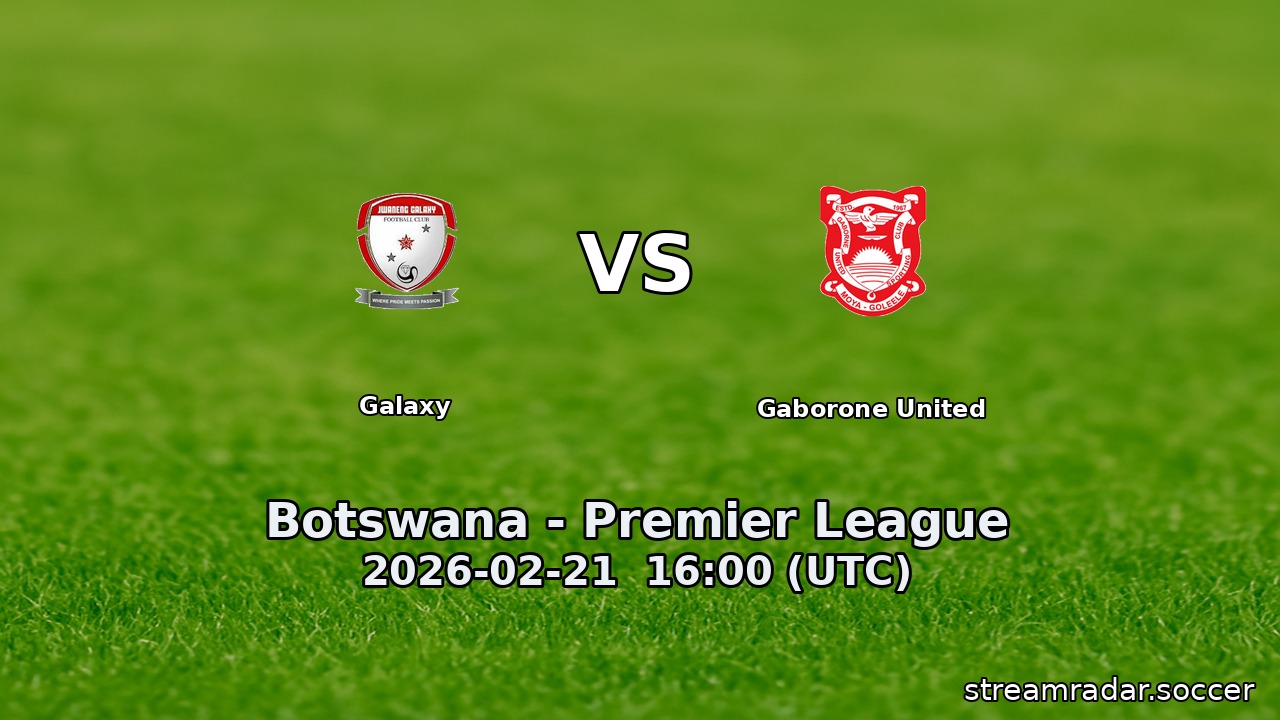 Galaxy vs Gaborone United