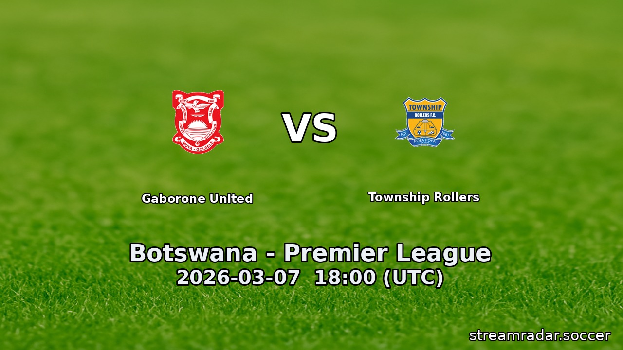 Gaborone United vs Township Rollers