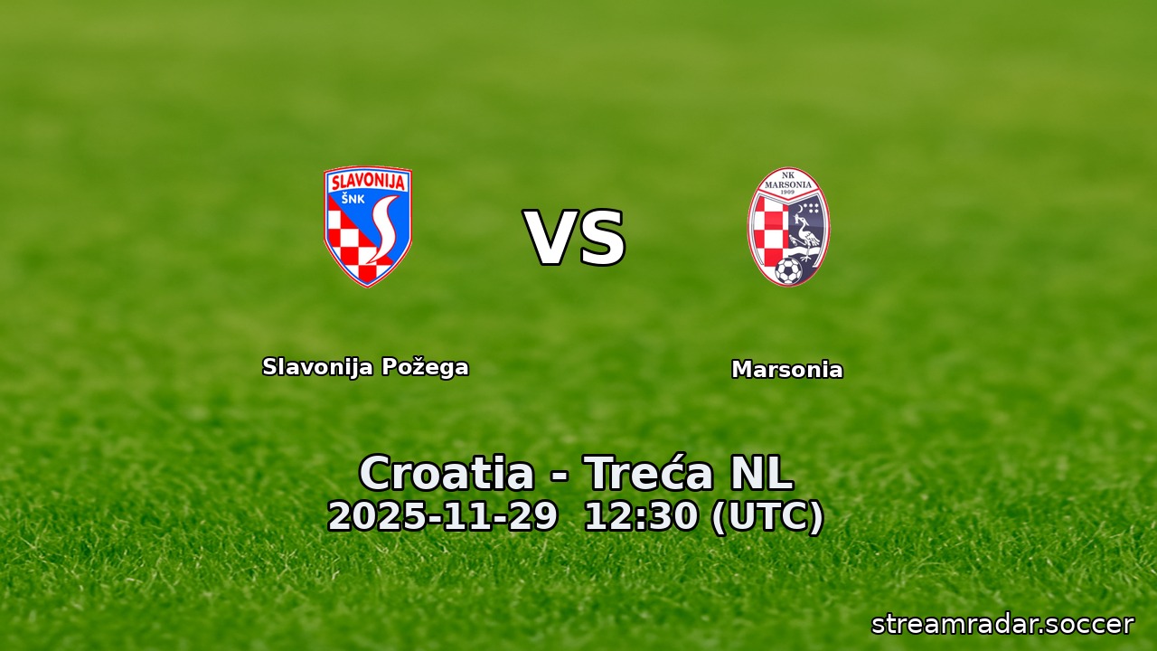 Slavonija Požega vs Marsonia