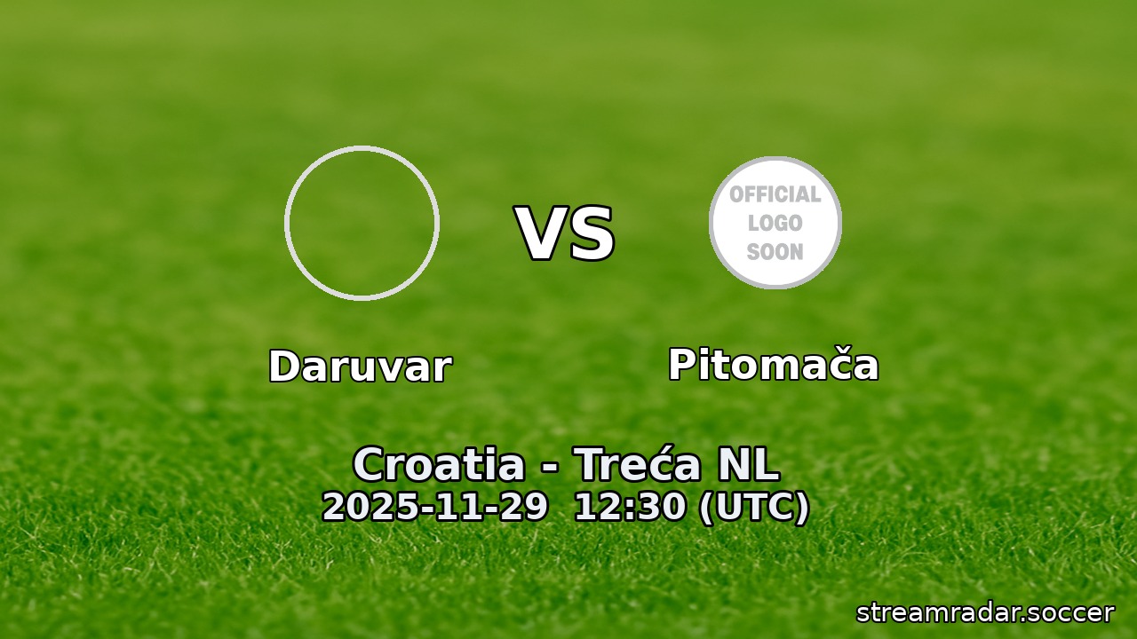 Daruvar vs Pitomača
