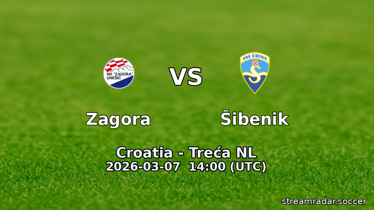 Zagora vs Šibenik