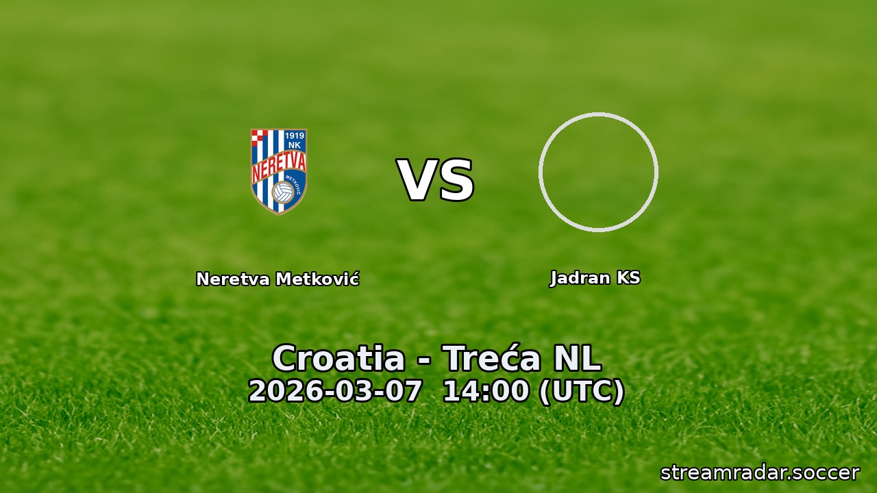 Neretva Metković vs Jadran KS