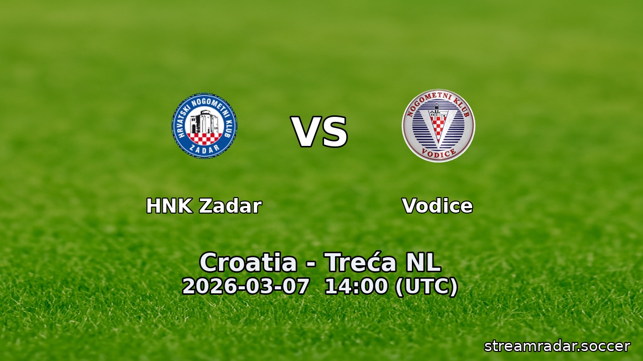 HNK Zadar vs Vodice