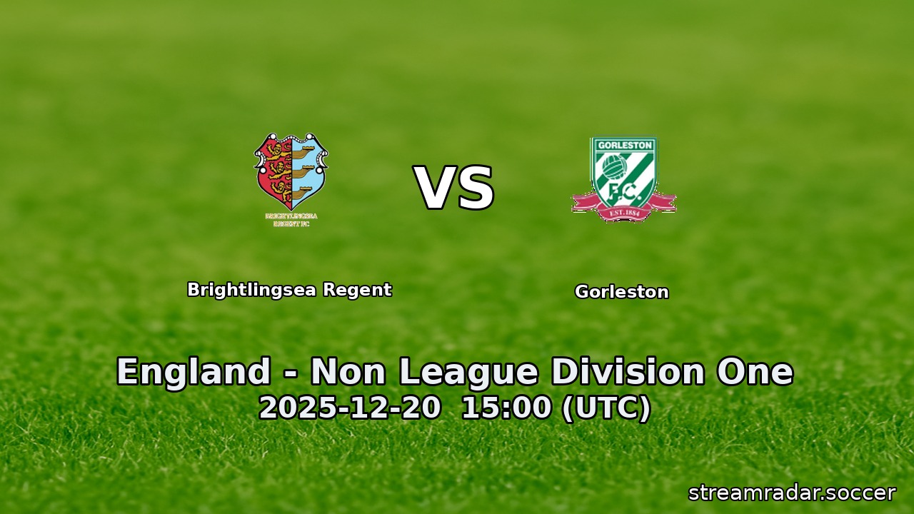 Brightlingsea Regent vs Gorleston