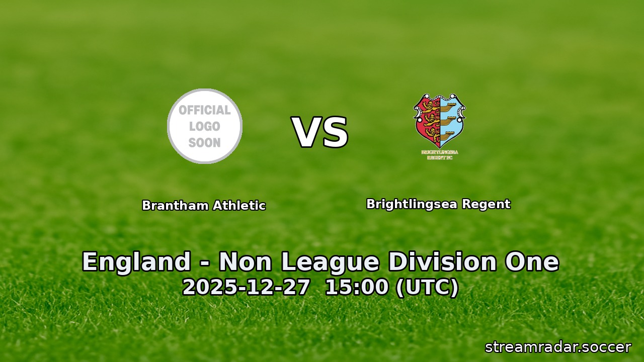 Brantham Athletic vs Brightlingsea Regent