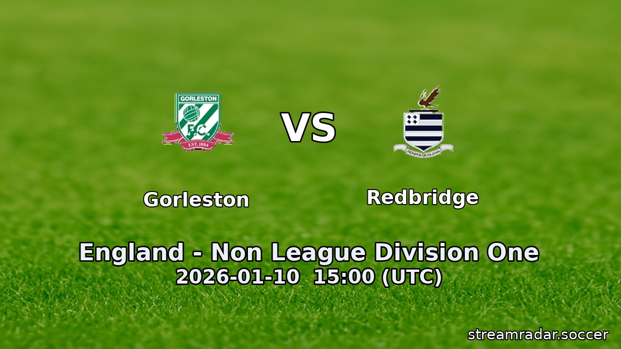 Gorleston vs Redbridge