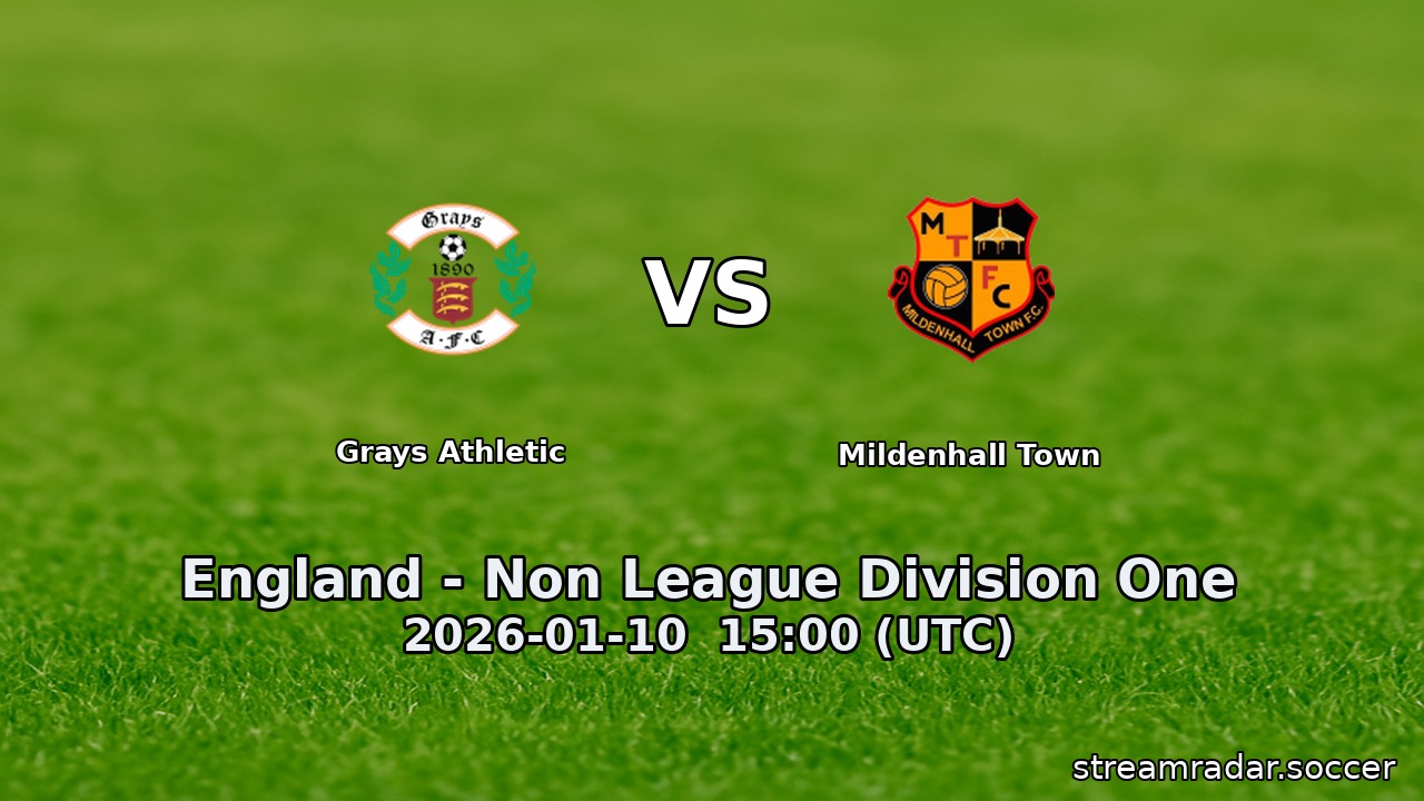 Grays Athletic vs Mildenhall Town