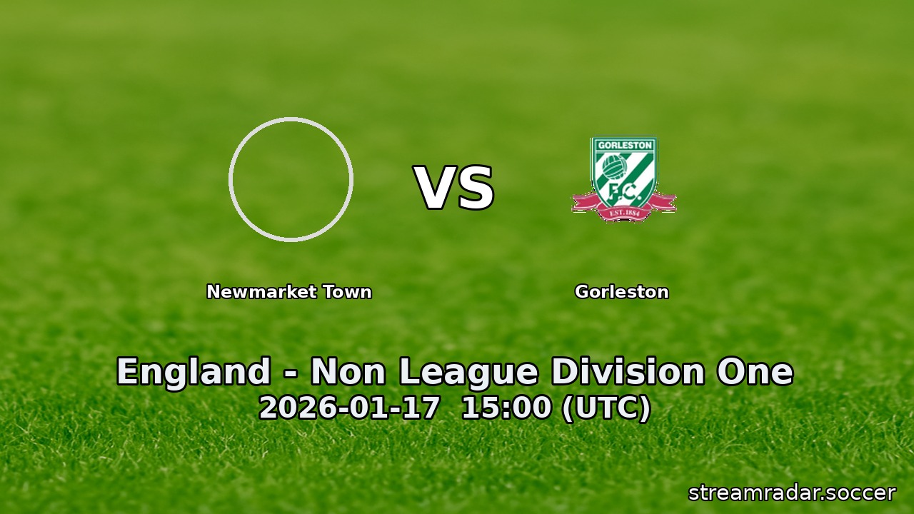 Newmarket Town vs Gorleston