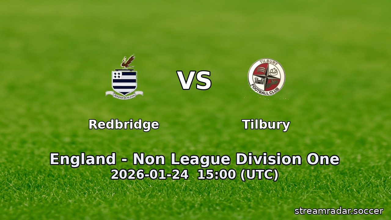 Redbridge vs Tilbury