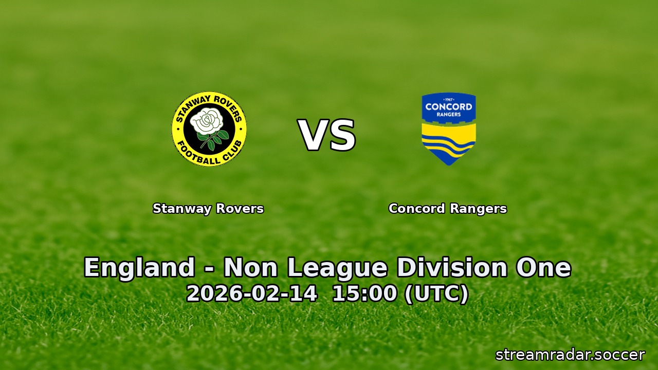 Stanway Rovers vs Concord Rangers