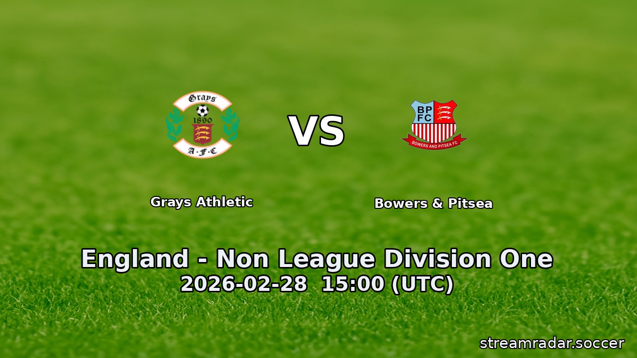 Grays Athletic vs Bowers & Pitsea