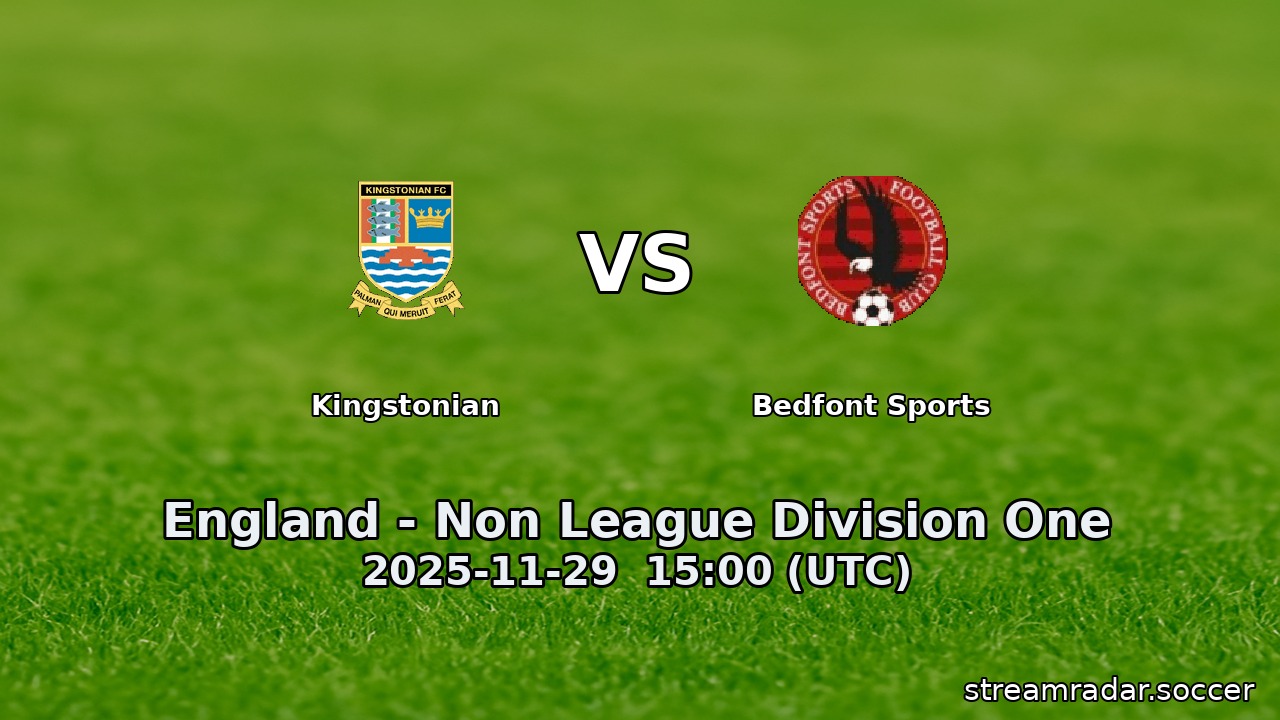 Kingstonian vs Bedfont Sports