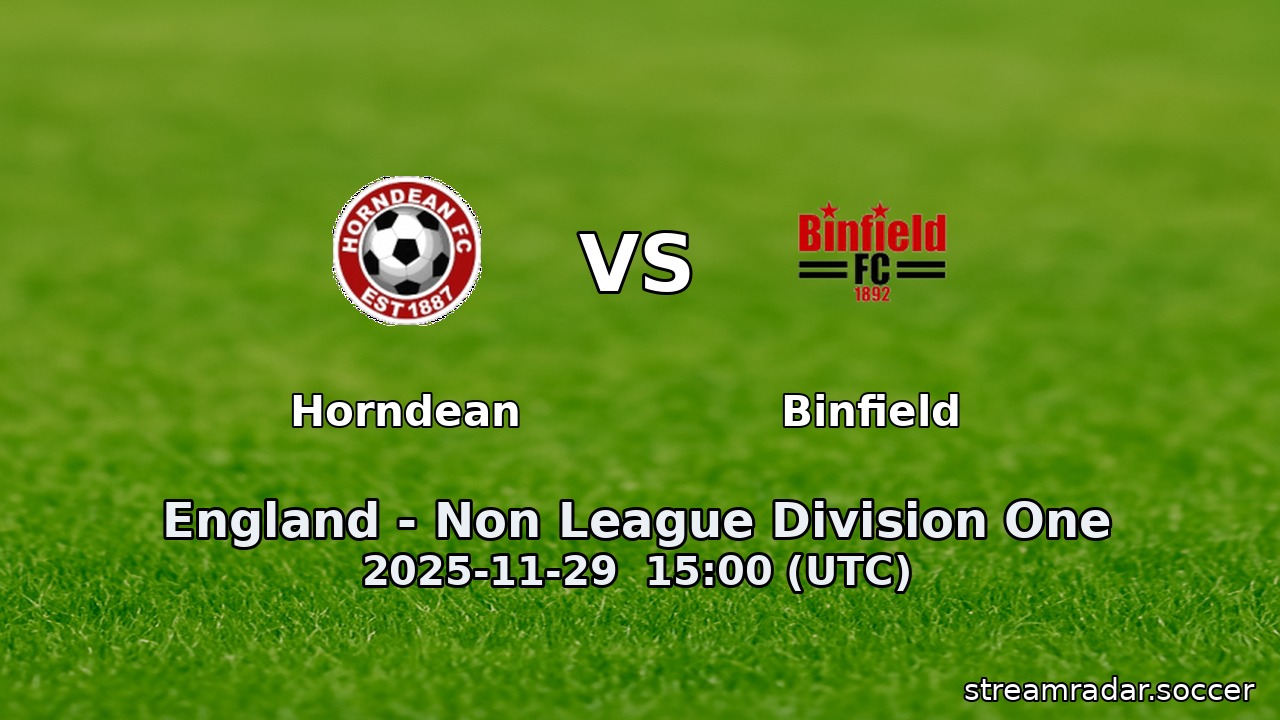 Horndean vs Binfield