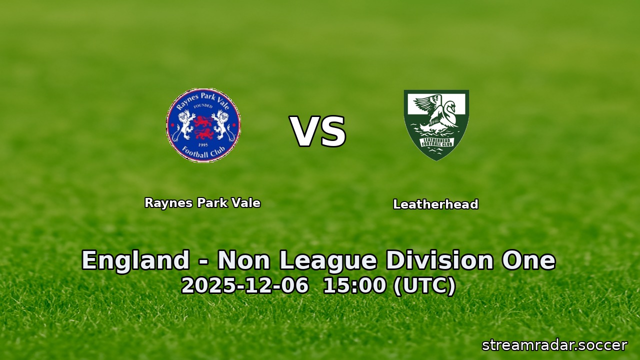 Raynes Park Vale vs Leatherhead