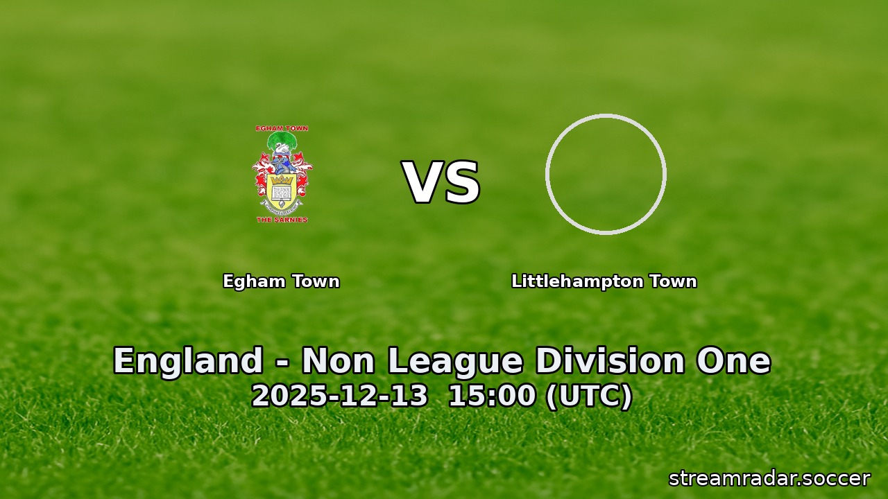 Egham Town vs Littlehampton Town